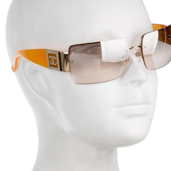 Accessories - RARE chanel rhinestone sunglasses